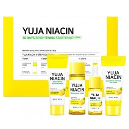 Набор миниатюр для осветления кожи | Yuja Niacin 30 Days Brightening Starter kit Some By Mi 30ml+30ml+10ml+20g